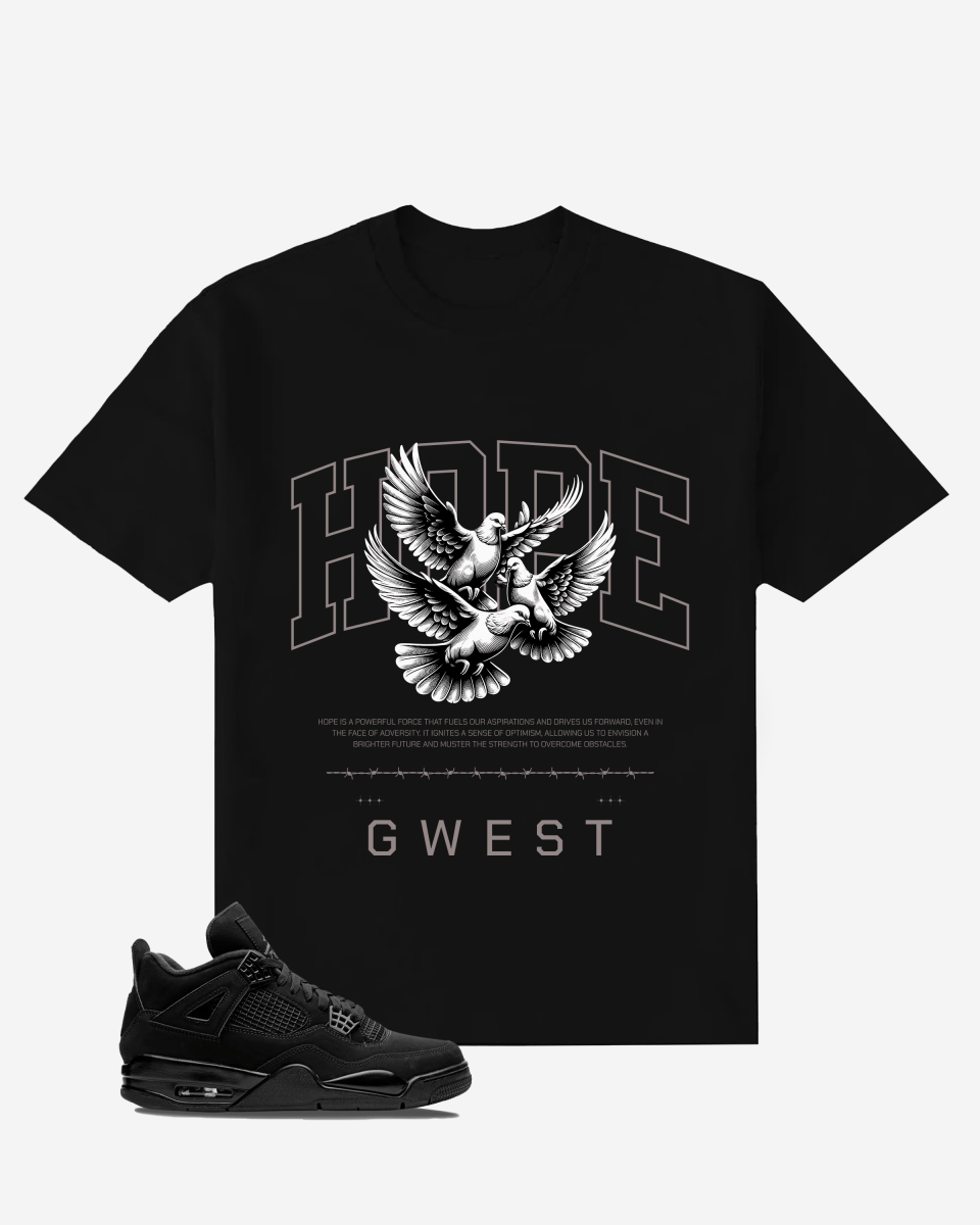 G West Hope Streetwear Style Oversized T-Shirt Mens