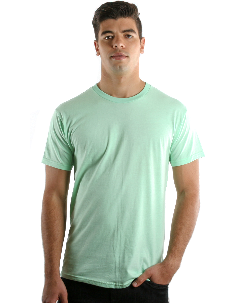 Retro Ring-Spun Crew Neck T-Shirt 2100