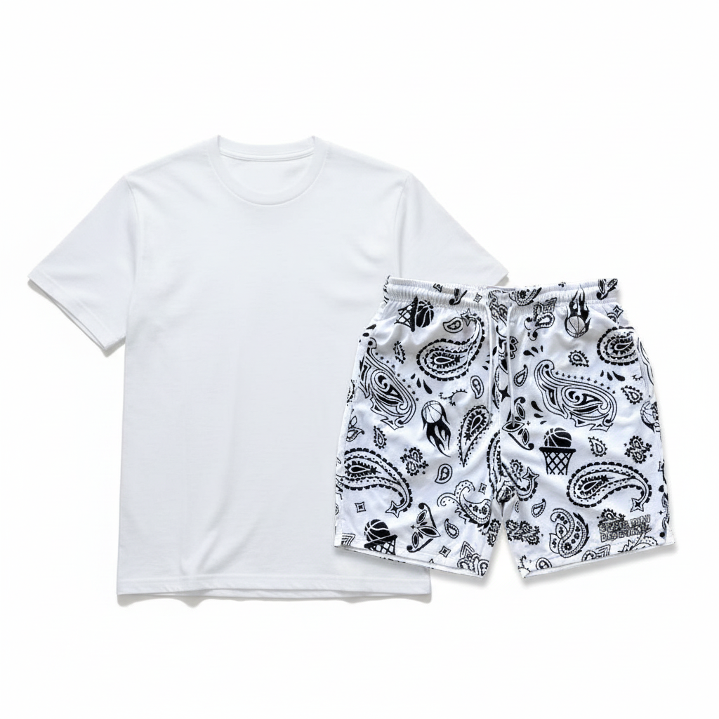Court Bandit Shorts with White Tee