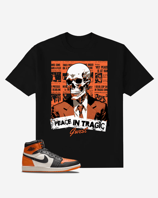 G West Skull Streetwear Graphic Oversized T-Shirt Mens