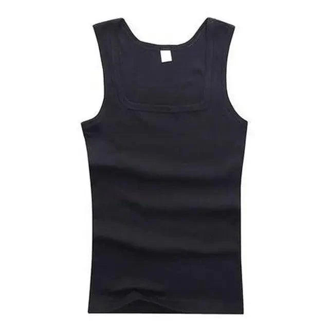 Summer Plus Size Summer Good Men Clothing Tank Tops Elegant Black White Gray Singlets Sleeveless Fitness Men Vest Bodybuilding Vest Summer Men's Vest Gym Casual Vest Sleeveless Vest Clothes