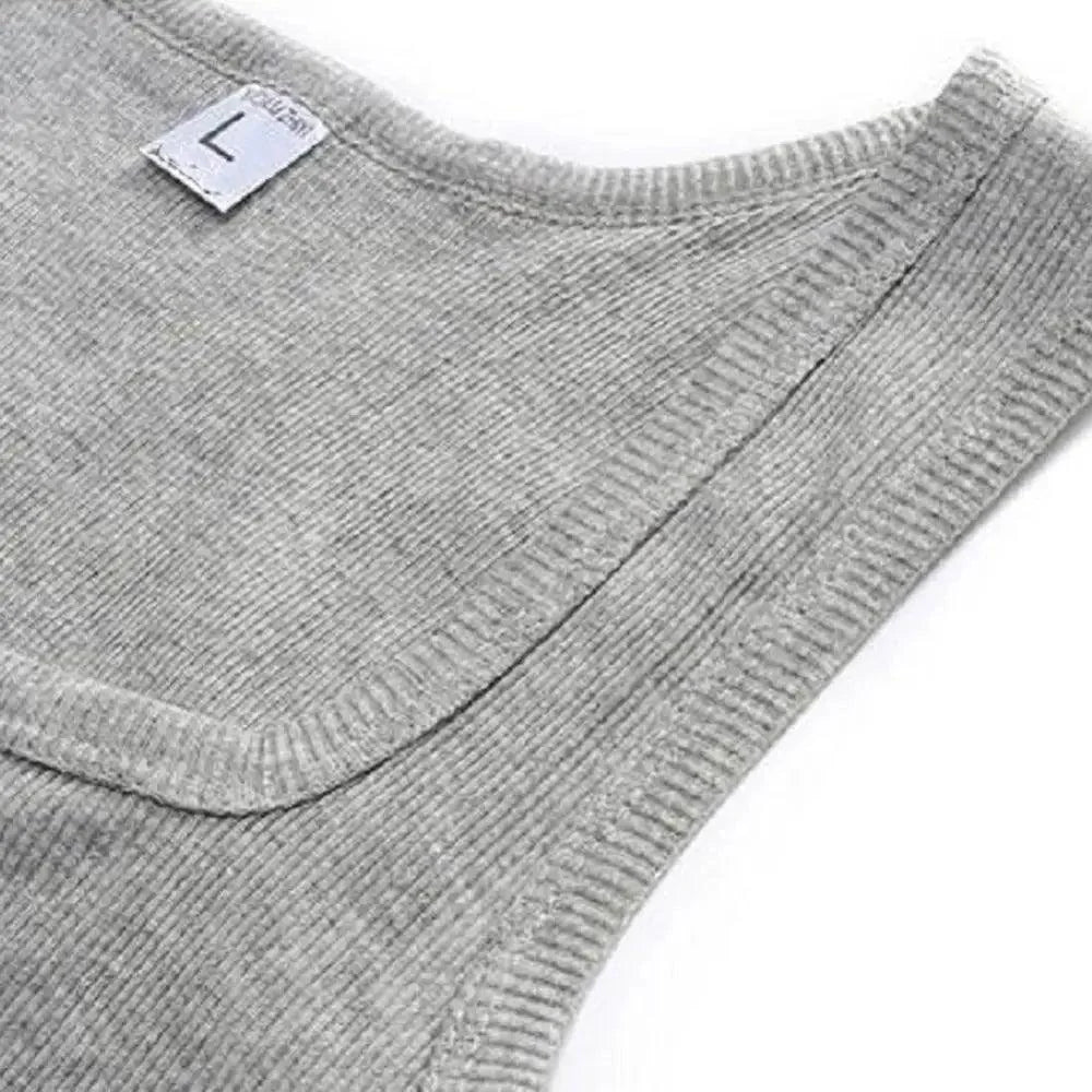 Summer Plus Size Summer Good Men Clothing Tank Tops Elegant Black White Gray Singlets Sleeveless Fitness Men Vest Bodybuilding Vest Summer Men's Vest Gym Casual Vest Sleeveless Vest Clothes